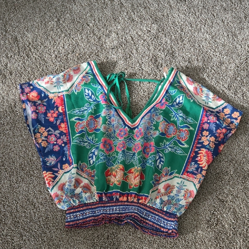 Flying Tomato Multicolor Floral Blouse Size Small